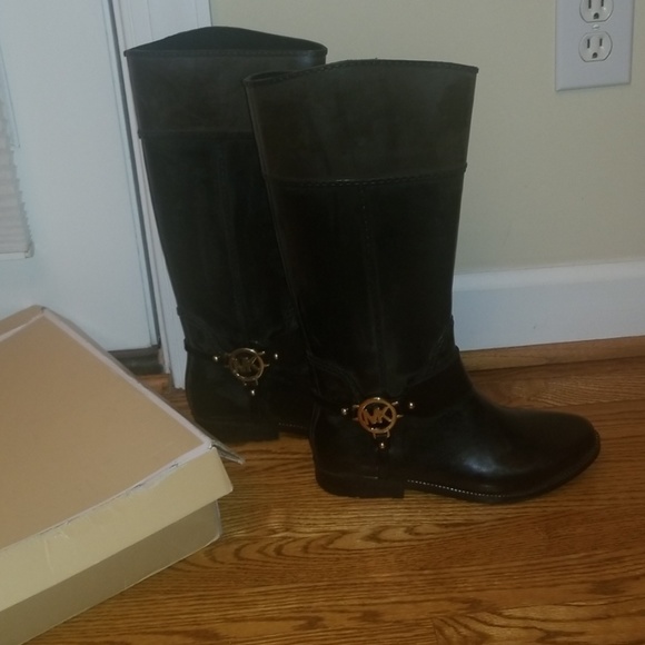 Michael Kors Shoes - Michael Kors black Fulton tall rain boots 9